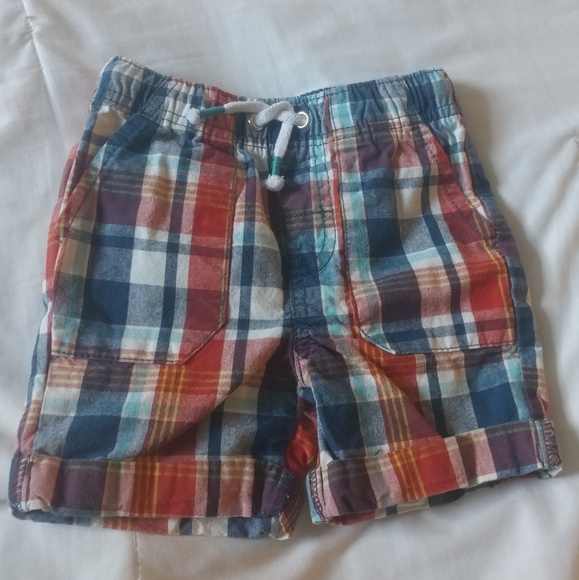 red baby boy shorts